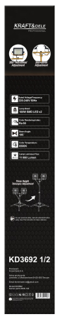 Proiector LED de lucru cu trepied 2x100W, 16000 lm, IP65 (KD3692_2K) [16]