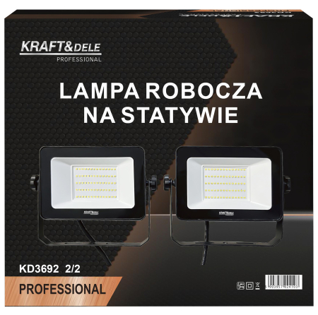 Proiector LED de lucru cu trepied 2x100W, 16000 lm, IP65 (KD3692_2K) [19]