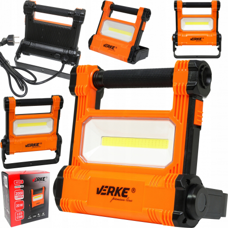 Proiector reflector lampa lumina LED atelier auto 20W cu maner si suport (V87536) [0]