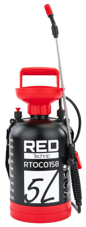 Pulverizator manual sub presiune 5 litri cu lance de 57cm si bretea pentru stropit gradina (RTOC0158) [2]