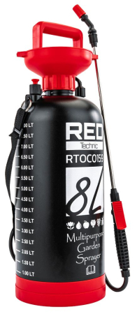 Pulverizator manual sub presiune 8 litri cu lance 57cm si bretele pentru gradina (RTOC0159) [5]