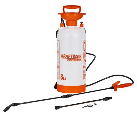 Pulverizator sub presiune 8l durabil cu curea de umar + 2 tije (KD2034) [2]
