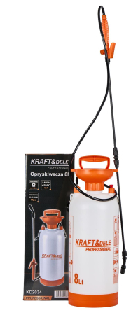 Produse noi (necategorizate) - Pulverizator sub presiune 8l durabil cu curea de umar + 2 tije (KD2034)