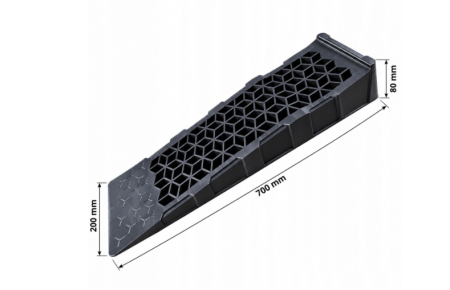 Rampe auto niskoprofil 5T 700x200x80 mm, set 2 bucati, din polipropilena (S12400) [1]