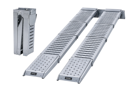 Rampa - Rampe auto pliabile din otel 2200kg set 2 buc pentru remorca si platforma (KD12682)