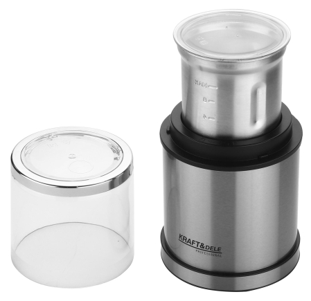 Rasnita de cafea electrica 75 g 300 W cu 2 recipiente din inox (KD4347) [6]