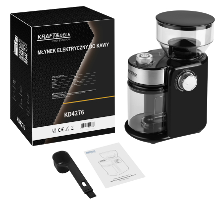Altele - Rasnita electrica de cafea 300 W cu rasnire reglabila, 240 g (KD4276)