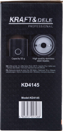 Rasnita electrica de cafea condimente seminte 200W 50g negru  (KD4145) [16]