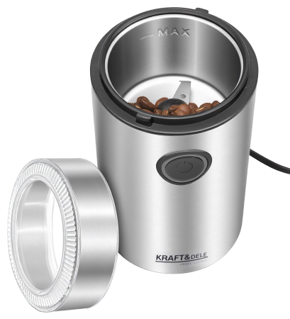 Rasnita electrica de cafea condimente seminte 250W 50g gri argint (KD4144) [10]