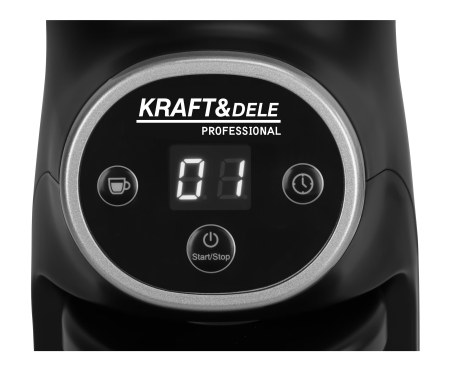 Rasnita electrica de cafea cu rasnita conica 300W cu reglaj finete si afisaj LED (KD4283) [7]