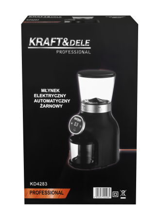Rasnita electrica de cafea cu rasnita conica 300W cu reglaj finete si afisaj LED (KD4283) [11]