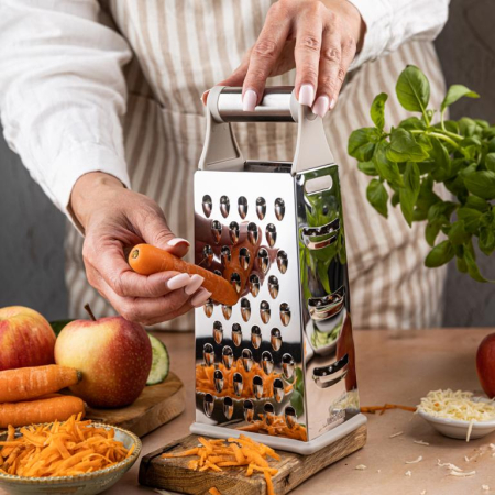 Razatoare din otel inoxidabil cu 4 suprafete si maner (KH-1989) [4]