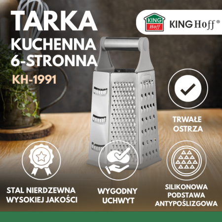 Razatoare din otel inoxidabil cu 6 suprafete si maner (KH-1991) [9]