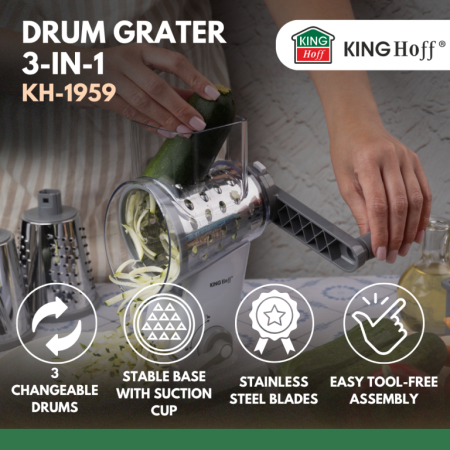 Razatoare manuala rotativa 3 in 1 din otel inoxidabil (KH-1959) [17]