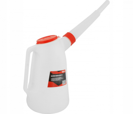 Accesorii / consumabile atelier auto - Recipient 3L turnat lichide cu racord flexibil si capac (V86321)