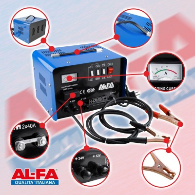 Redresor auto 12v 24v cu Functie de pornire 45a (ALCC7) [2]