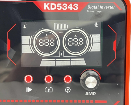 Redresor baterie auto cu functie pornire 12V 24V 30A 200A pentru acumulatori 50-400Ah (KD5343) [9]