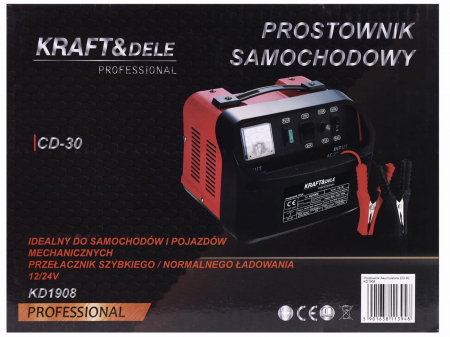 Redresor, incarcator baterie 12V 24V 30A 250Ah auto, tractor, tir, camion (KD1908) [18]