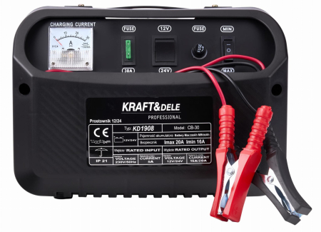 Redresor, incarcator baterie 12V 24V 30A 250Ah auto, tractor, tir, camion (KD1908) [17]