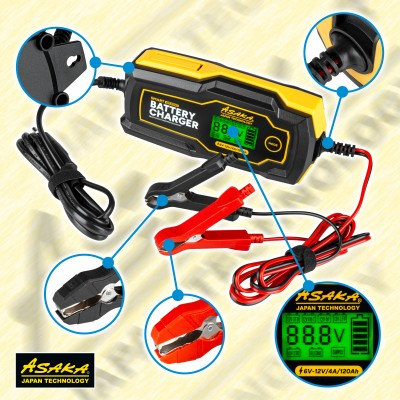 Redresor microprocesor pentru baterii 1,2-120ah 6v/12v (AS3095) [13]