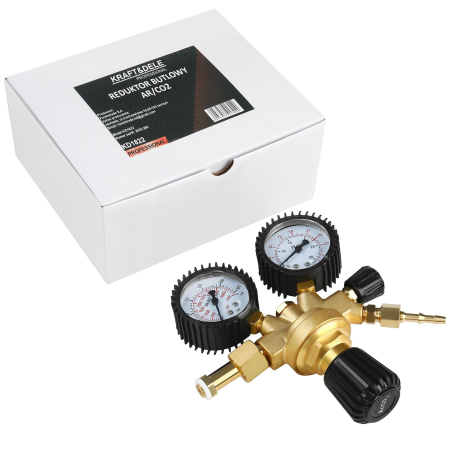 Accesorii pneumatice - Regulator reductor presiune CO2 Argon 2 manometre 315bar 32L min (KD1822)