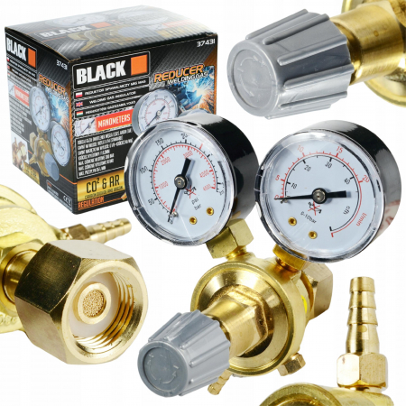 Accesorii pneumatice - Regulator reductor presiune CO2 Argon 2 manometre (37431)