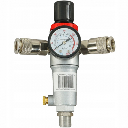 Scule pneumatice - Regulator reductor presiune compresor cuple rapide manometru (V81220)