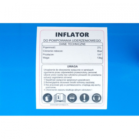 Rezervor butelie explozie tun de aer comprimat 21L vulcanizare (1695) [9]