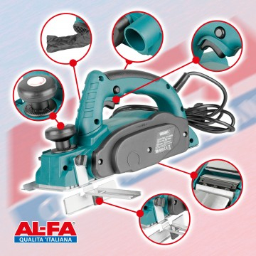 Rindea electrica 1550 W aparat masina rindeluit de mana (ECEP155) [2]