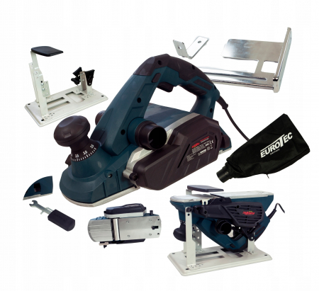 Rindea electrica 1650W cu masa suport stand aparat masina rindeluit de mana (KEP1650T) [0]