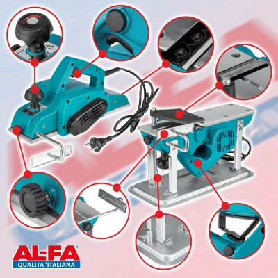 Rindea electrica 2400 W aparat masina rindeluit de mana (ALEP24-11) [1]