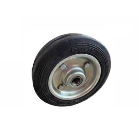 Altele - Roata bruta 200 mm gri din metal pentru roaba sau echipamente de transport (BRM02780)