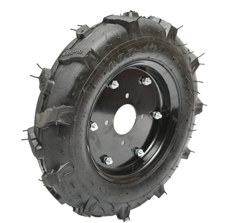 Produse noi (necategorizate) - Roata completa 400/10 crampon 8PR cu janta neagra (BK400/10R)