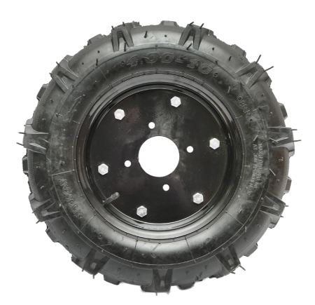 Roata completa 400/10 crampon 8PR cu janta neagra (BK400/10R) [1]