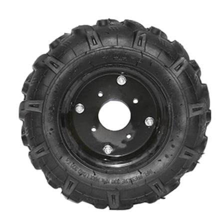 Roata completa 400/8 R1 4PR crampon cu janta neagra (DIS400/8R1) [2]