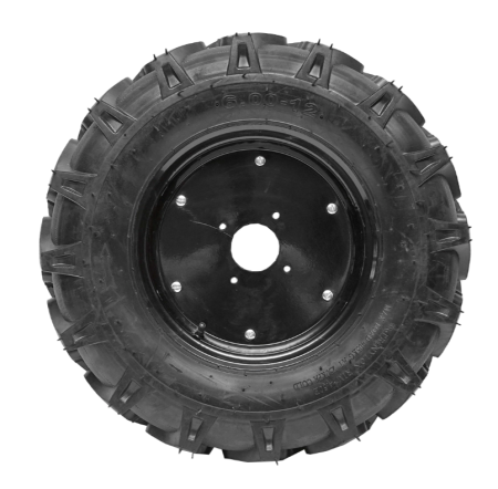 Roata completa 600/12 R1 6PR cu profil cramponat si janta neagra (DIS600/12R2) [2]