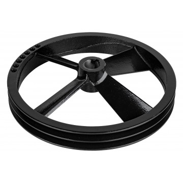 Roata curea fulie pentru pompa compresor 265mm 2 curele 17mm (V2090-F) [1]