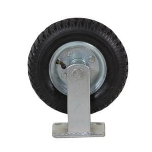 Scule pentru gradinarit - Roata fixa din cauciuc placa metalica carucioare 210 mm (KD456)
