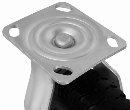 Roata fixa din cauciuc placa metalica carucioare 210 mm (KD457) [2]