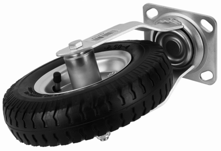 Roata fixa din cauciuc placa metalica carucioare 210 mm (KD457) [9]