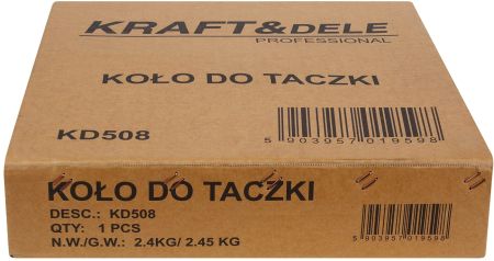 Roata roaba pneumatica 4.80/4.00-8 16" cu janta metal (KD508) [13]