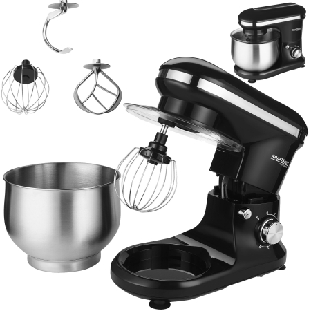 Produse noi (necategorizate) - Robot bucatarie mixer planetar 2500W, bol 5 litri, 3 palete diferite, 6 trepte viteza si PULSE (KD4146)