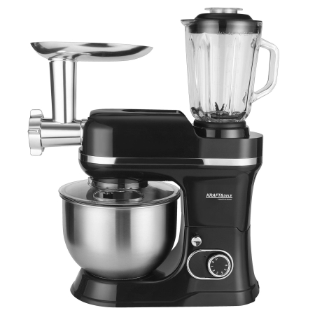 Robot bucatarie mixer planetar masina tocat carne 3000W, bol 5 litri, 3 palete diferite, 6 trepte viteza si PULSE (KD4147) [7]