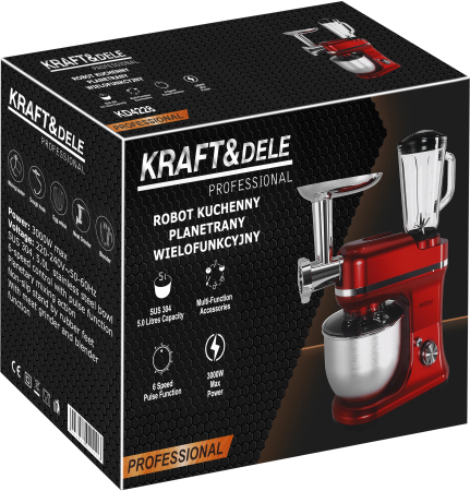 Robot de bucatarie planetar 3000W 5L multifunctional cu blender si masina de tocat (KD4228) [19]