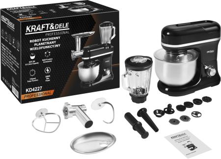 Robot de bucatarie planetar 3000W 5L multifunctional pentru mixare si framantare (KD4227) [1]