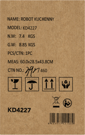 Robot de bucatarie planetar 3000W 5L multifunctional pentru mixare si framantare (KD4227) [21]