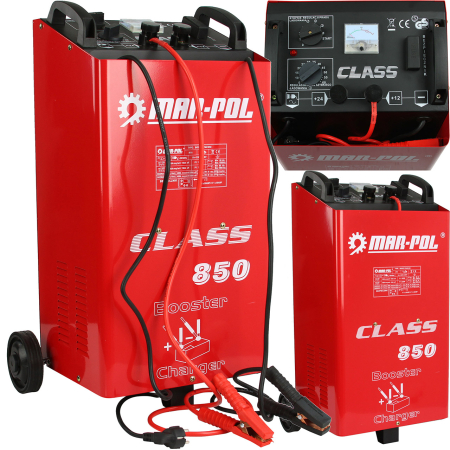 Redresoare/robot pornire/starter auto - Robot de pornire si redresor cu LCD MAR-POL CLASS 850, 12V-24V, 80-1000Ah (M82515)