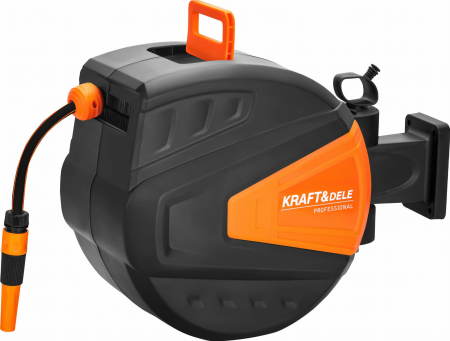 Rola automata furtun gradina 30m + 2m, 1/2", montare perete, derulare automata, 8-24 bar (KD2153) [11]