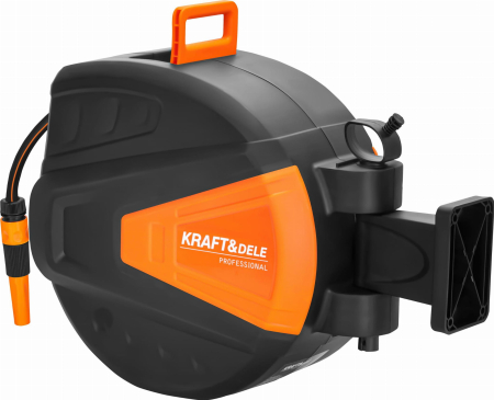 Rola automata furtun gradina 30m + 2m, 1/2", montare perete, derulare automata, 8-24 bar (KD2153) [12]