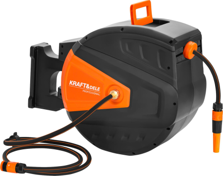 Rola automata furtun gradina 40m + 2m, 1/2", montare perete, derulare automata, 8-24 bar (KD2155) [9]